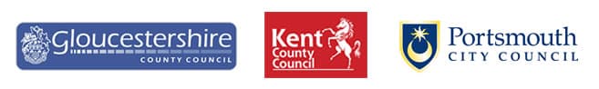 Trusted partners: Gloucestershire County Council, Kent County Council, Portsmouth City Council