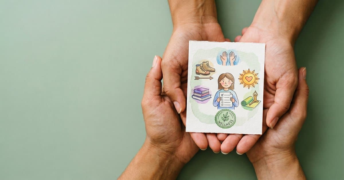 Hands holding an illustrated certified training standards document