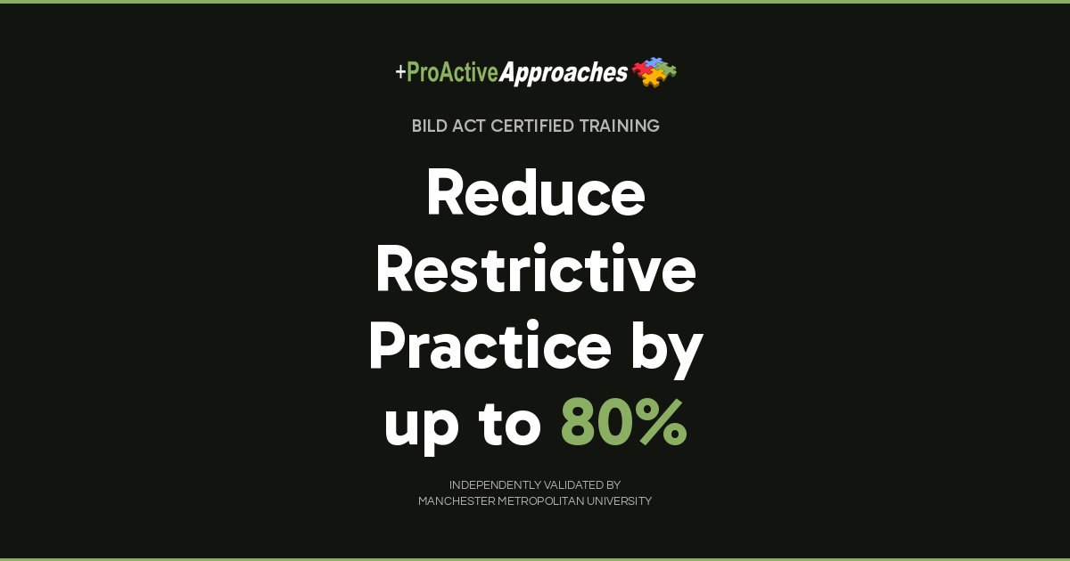 +ProActive Approaches | BILD Act (RRN) Certified Behaviour Support Training